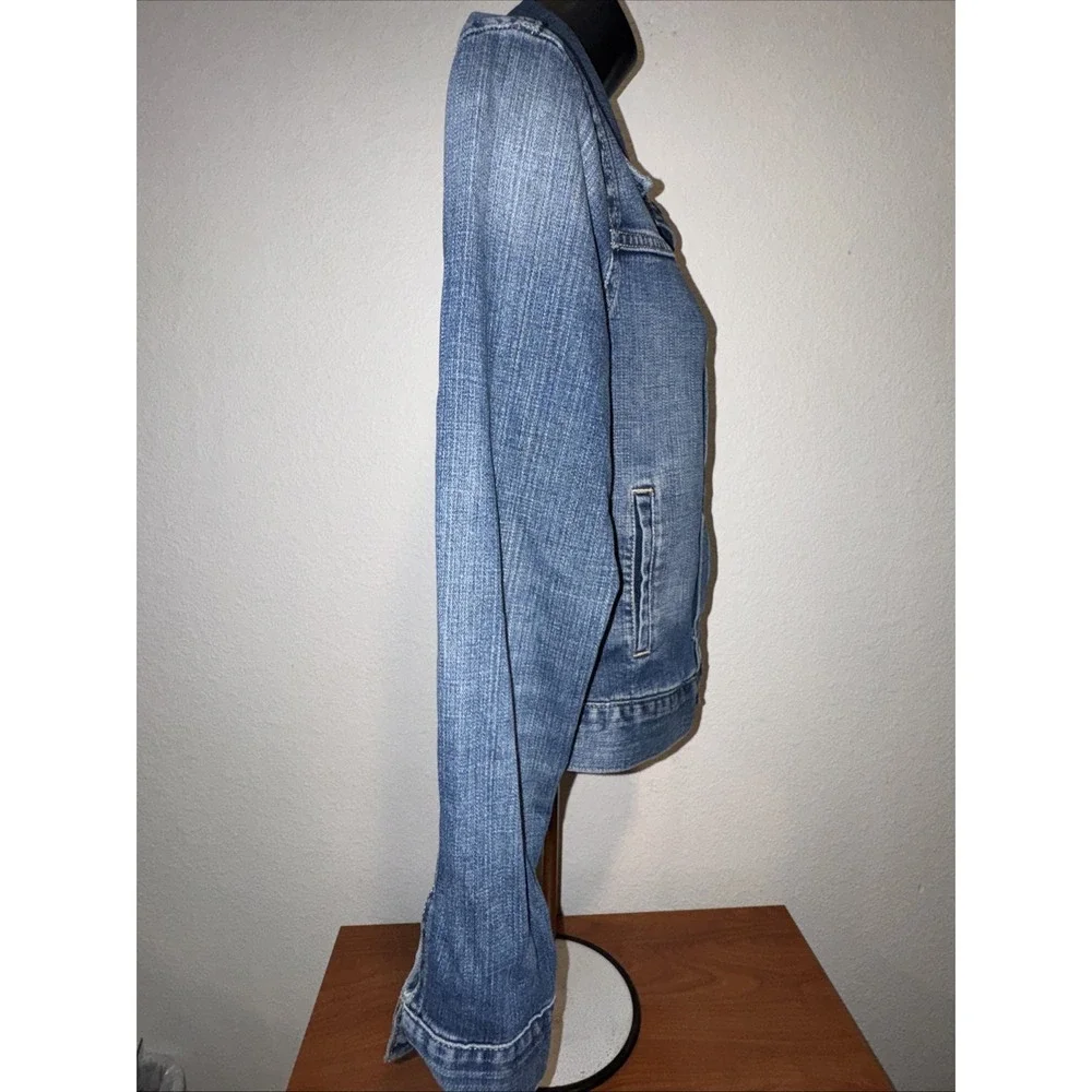 Lucky Brand Denim Trucker Jean Jacket Womens Size Small‎ Cute Chore Coat Western